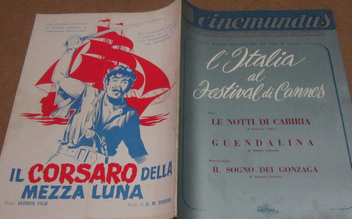 CINEMUNDUS magazine side cover Issue 7  April 1957