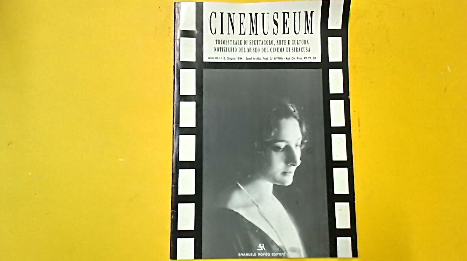 CINEMUSEUM magazine side cover Issue 1-2  June 1994