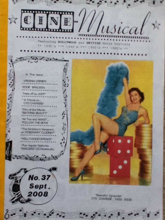 CINE MUSICAL magazine side cover Issue 37  September 2008