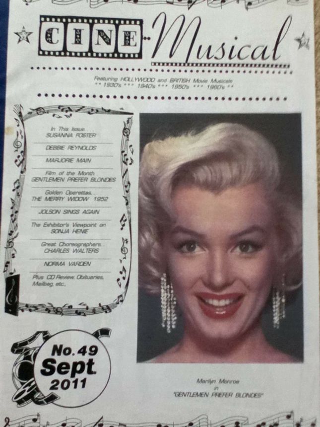 CINE MUSICAL magazine side cover Issue 49  September 2011