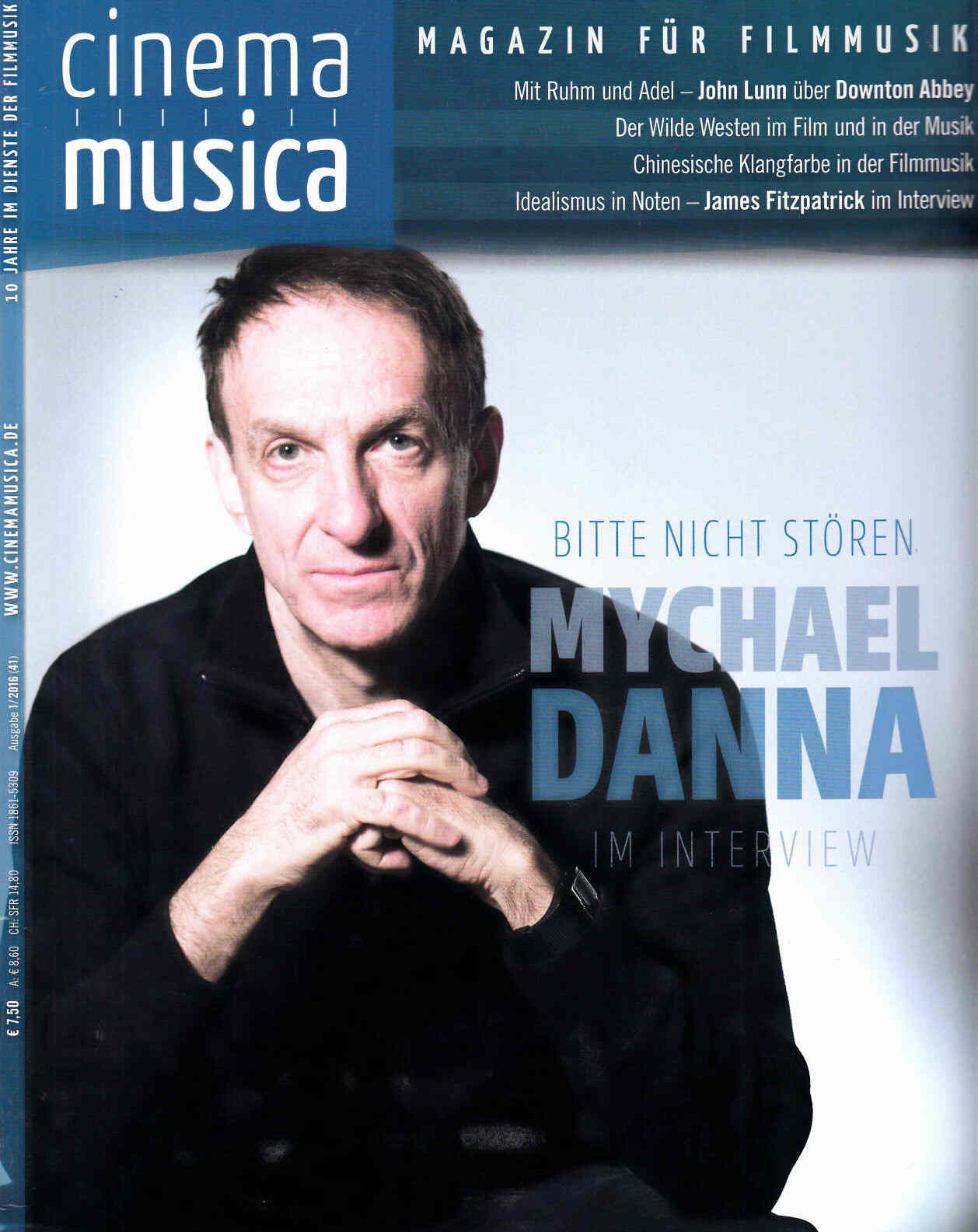 CINEMA MUSICA magazine side cover Issue 41  2016