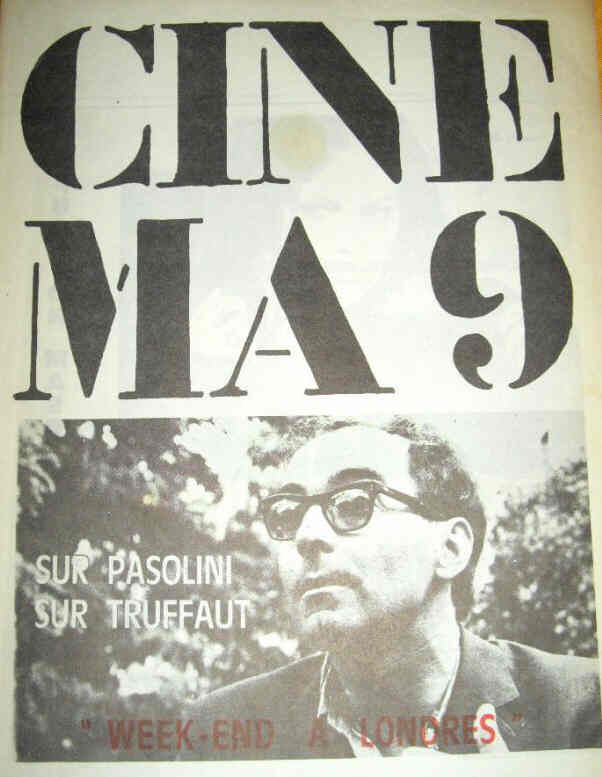CINEMA 9 magazine side cover Issue 3  July/August 1969