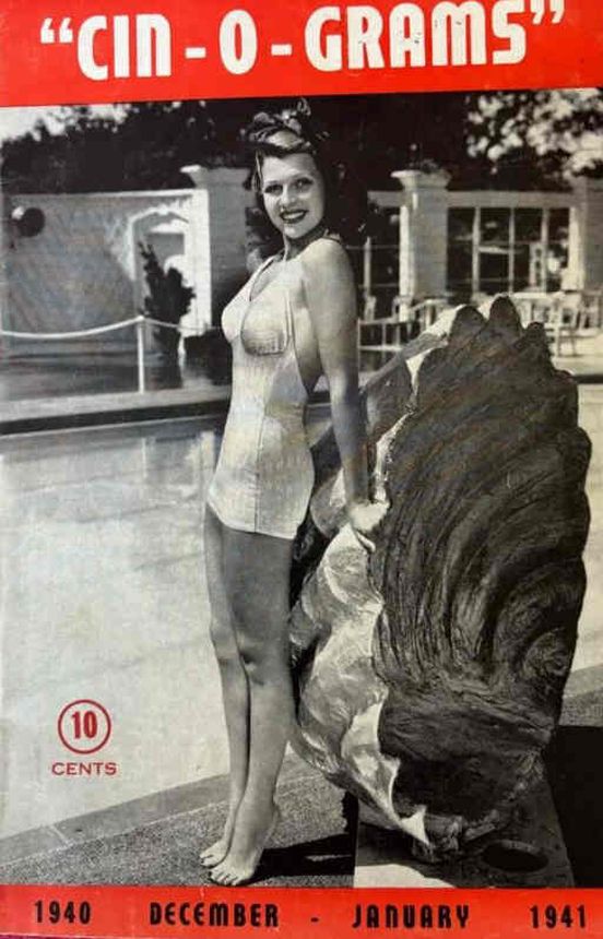 CIN-O-GRAMS magazine side cover  December 1940/ January 1941 