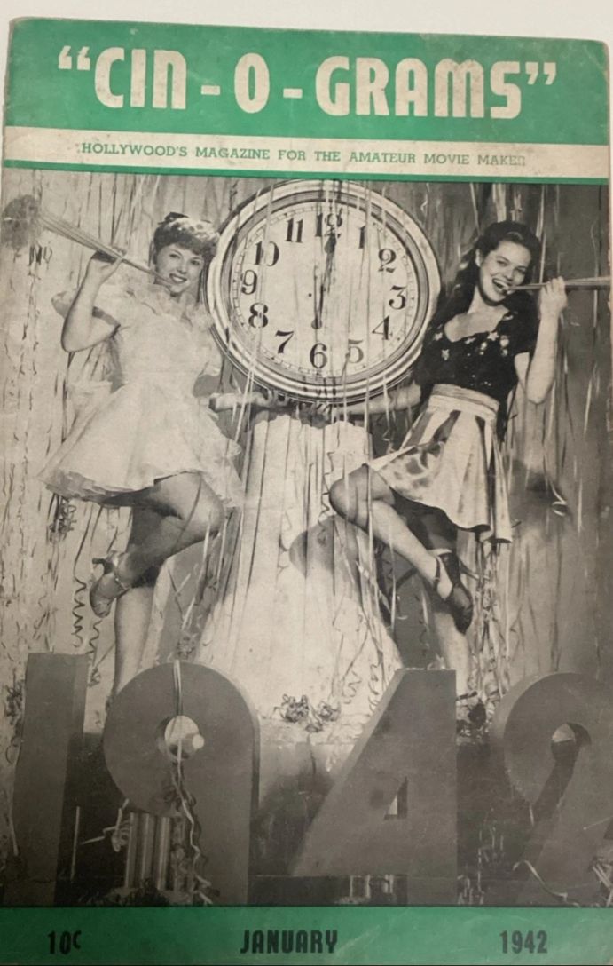 CIN-O-GRAMS magazine side cover  January 1942