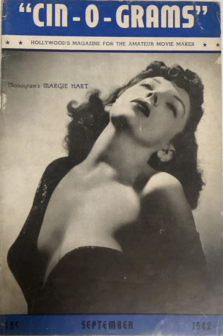 CIN-O-GRAMS magazine side cover  September 1942