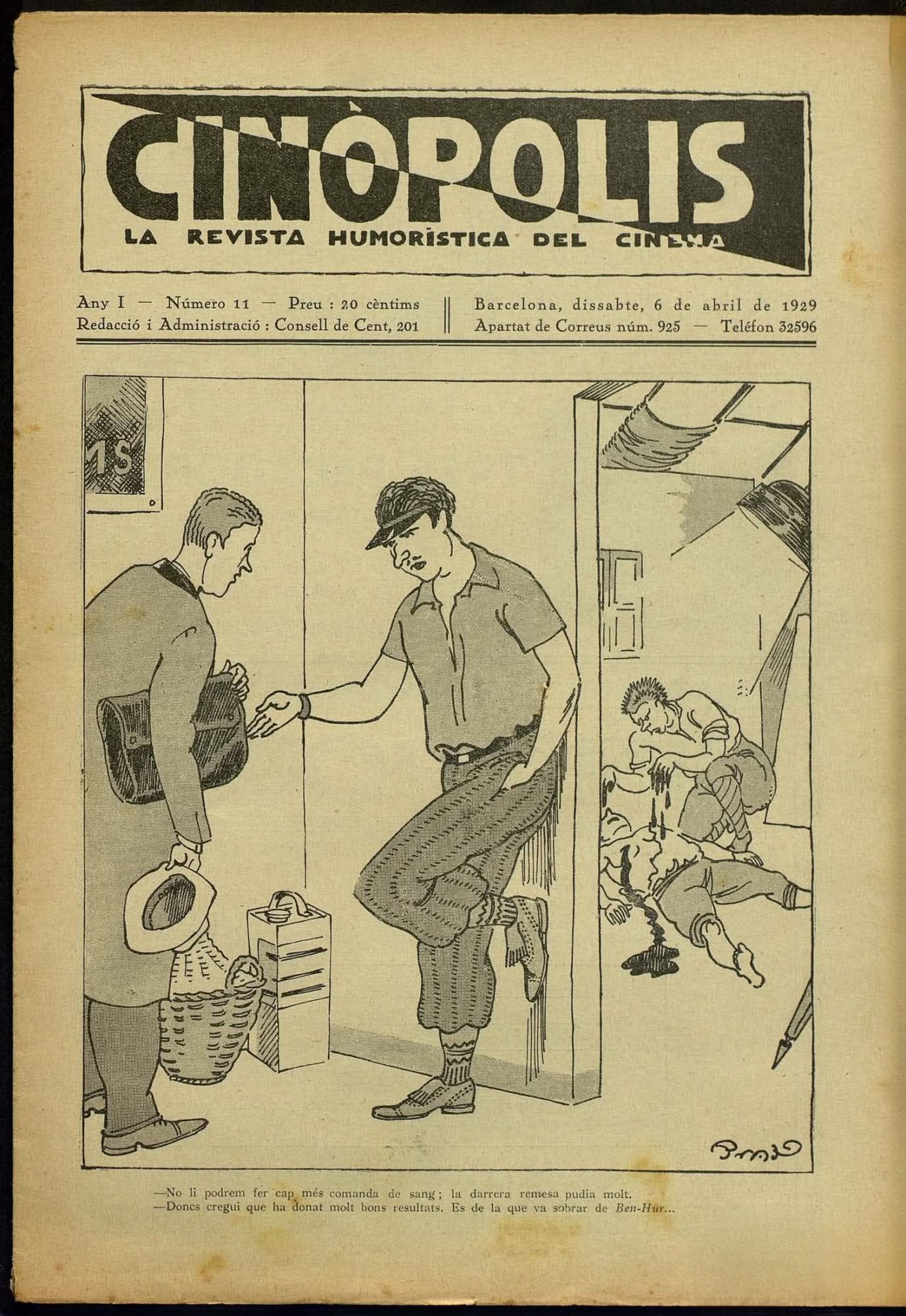 CINOPOLIS magazine side cover Issue 11 6 April 1929