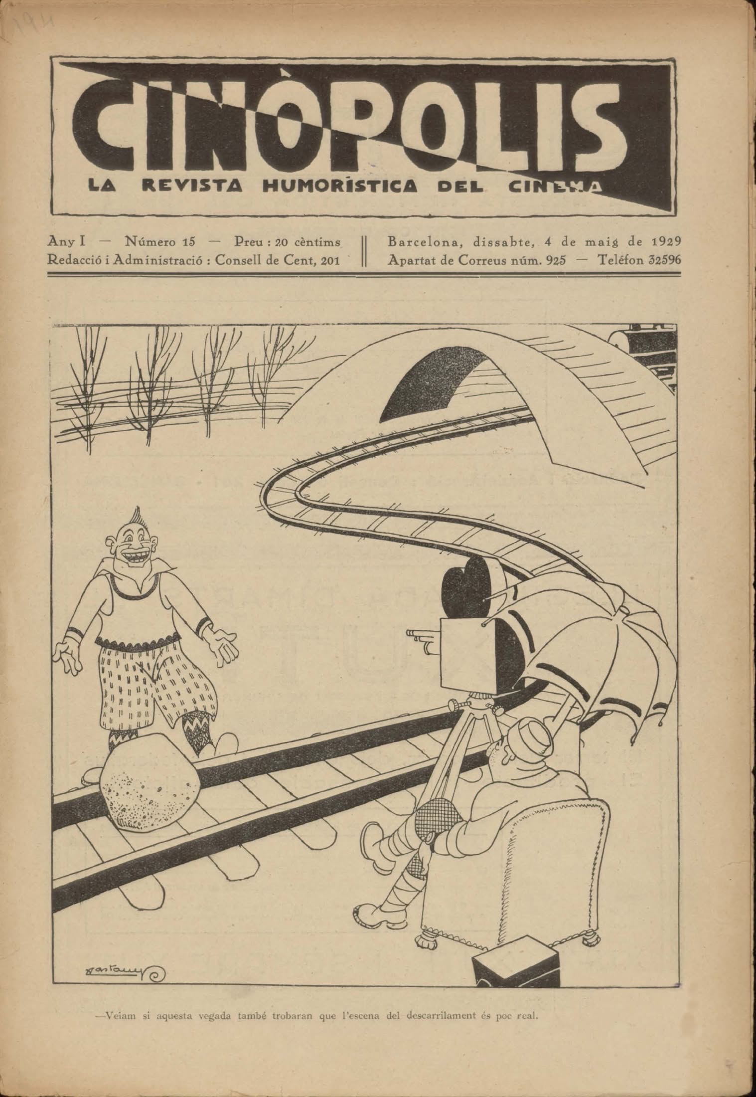 CINOPOLIS magazine side cover Issue 15 4 May 1929