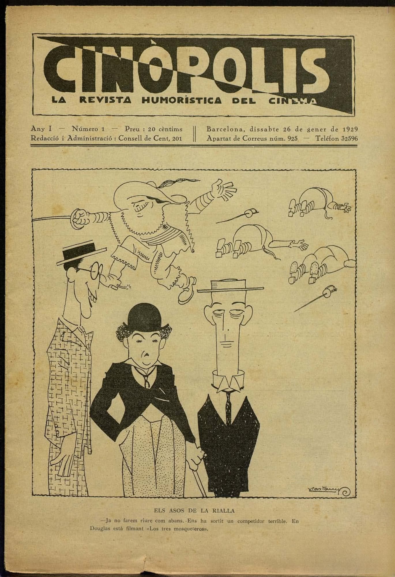 CINOPOLIS magazine side cover Issue 1 26 January 1929