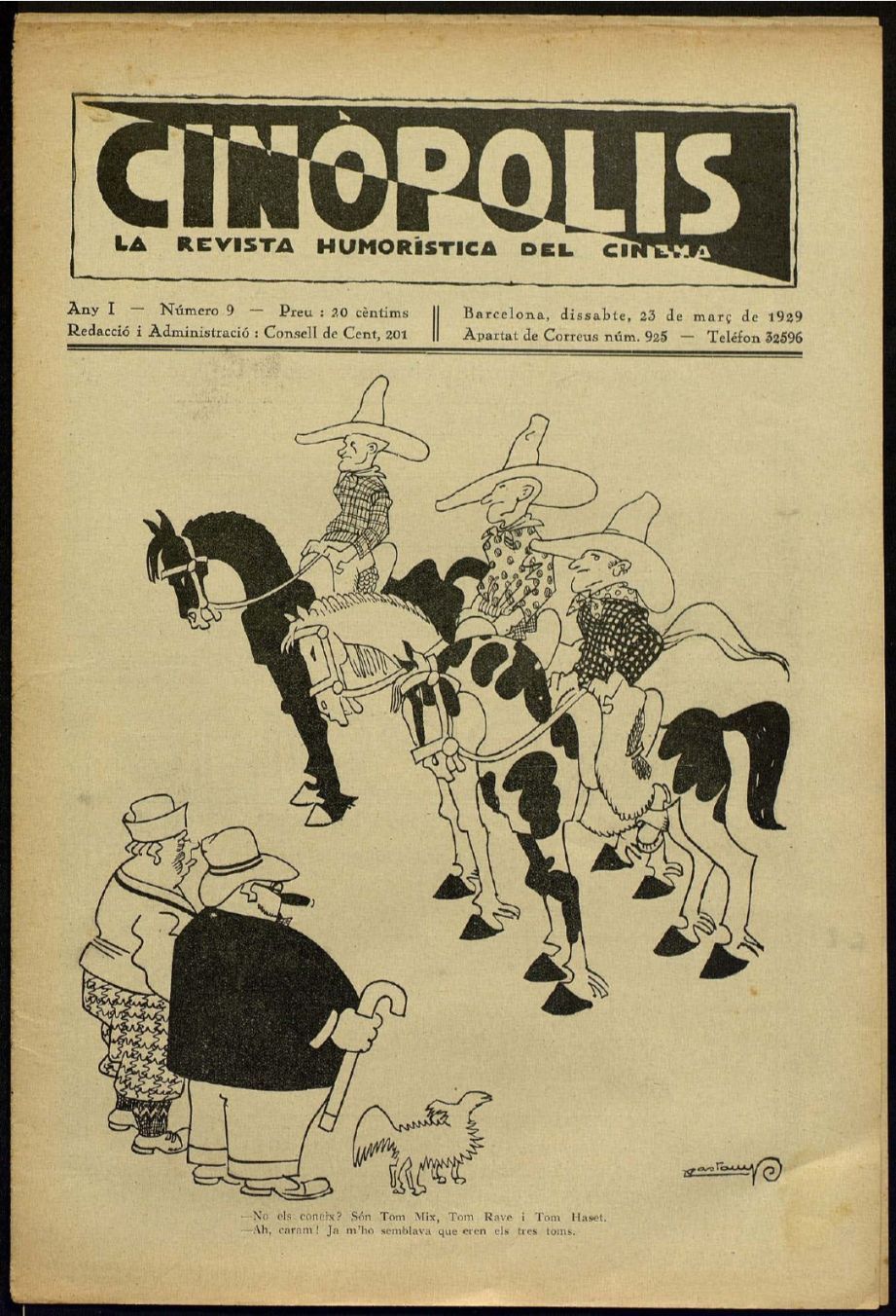 CINOPOLIS magazine side cover Issue 9 23 March 1929