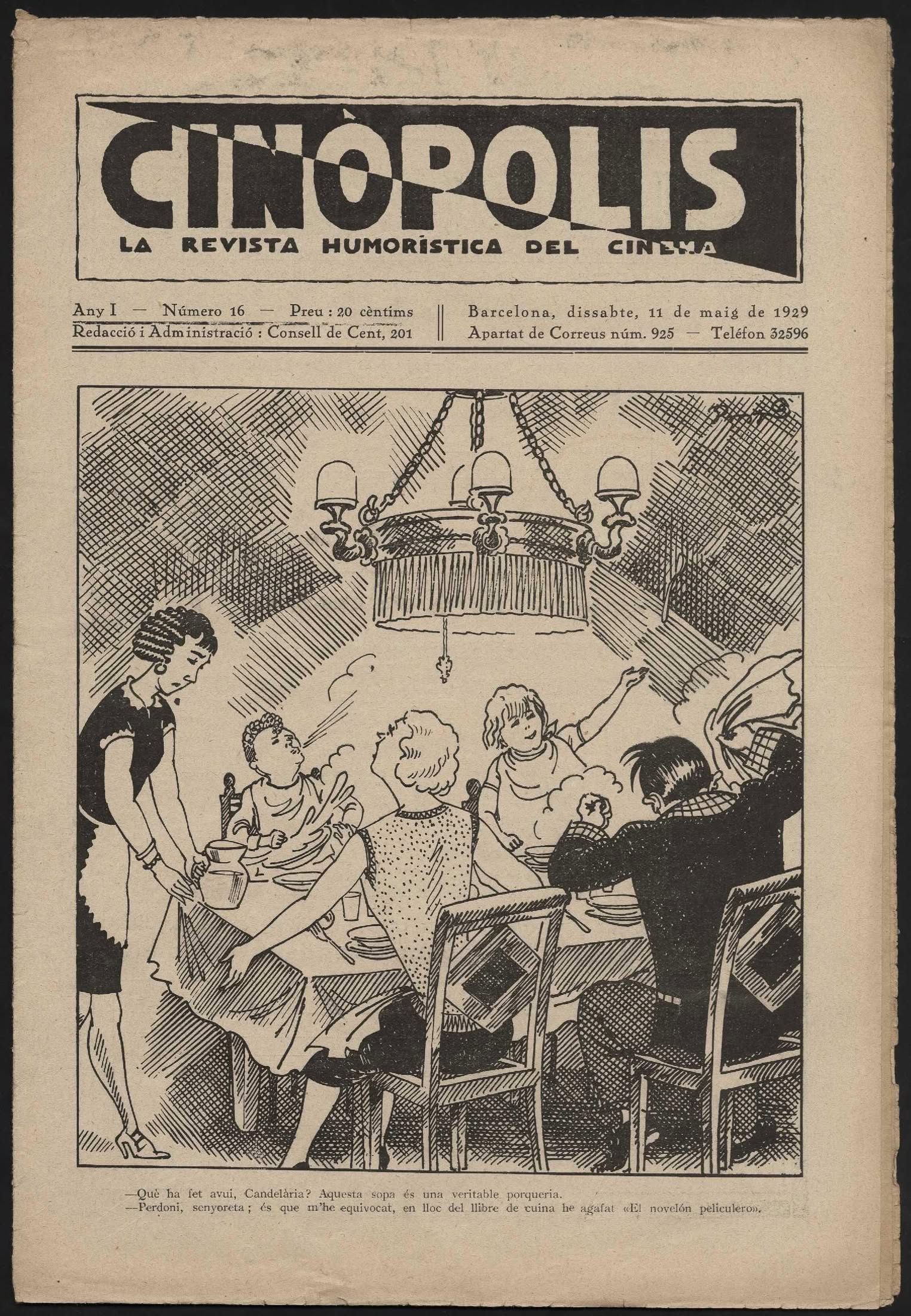 CINOPOLIS magazine side cover Issue 16 11 December 1929