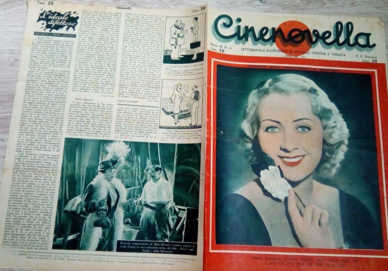 CINENOVELLA magazine side cover Issue 14 7 April 1936