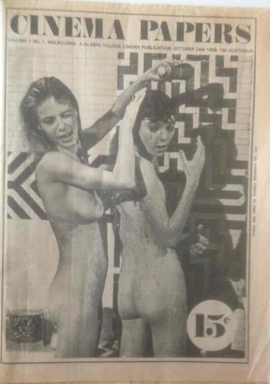 CINEMA PAPERS (69-70) magazine side cover Issue 1 24 October 1969