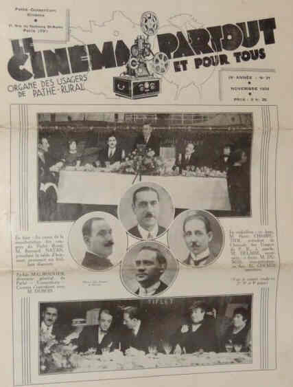 CINEMA PARTOUT ET POUR TOUS | LE magazine side cover Issue 31  November 1934
