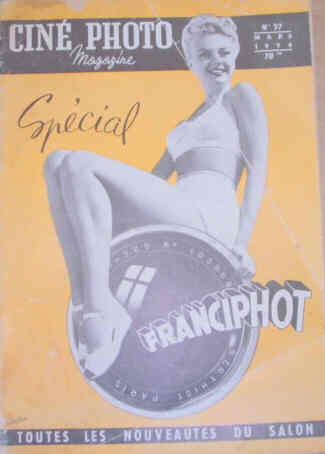 CINE PHOTO MAGAZINE magazine side cover Issue 37 March 1954