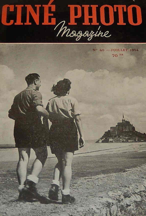 CINE PHOTO MAGAZINE magazine side cover Issue 40 July 1954