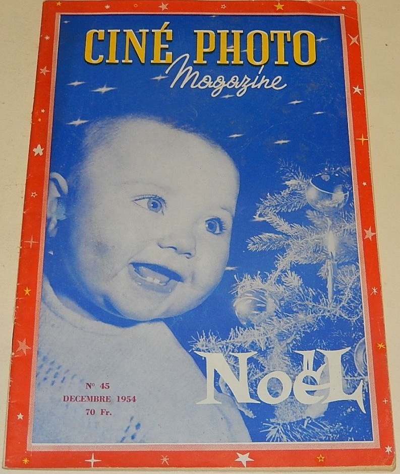 CINE PHOTO MAGAZINE magazine side cover Issue 45  December 1954