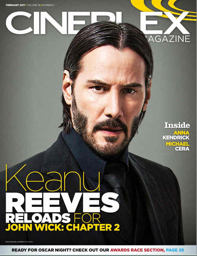 CINEPLEX magazine side cover February 2017