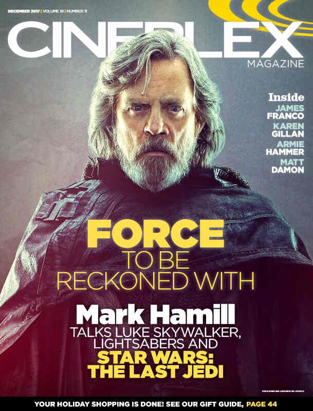 CINEPLEX magazine side cover  December 2017