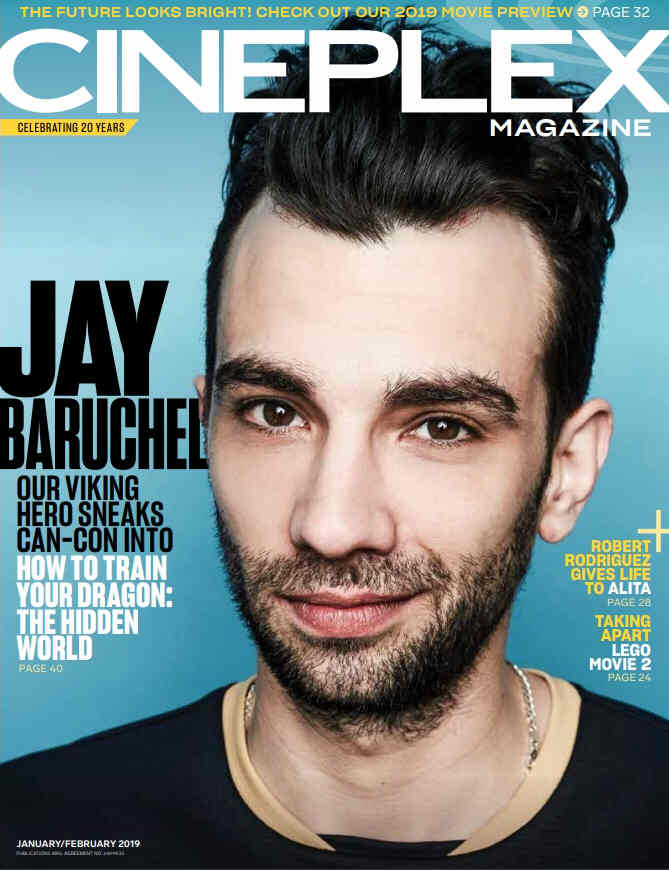 CINEPLEX magazine side cover  January/February 2019