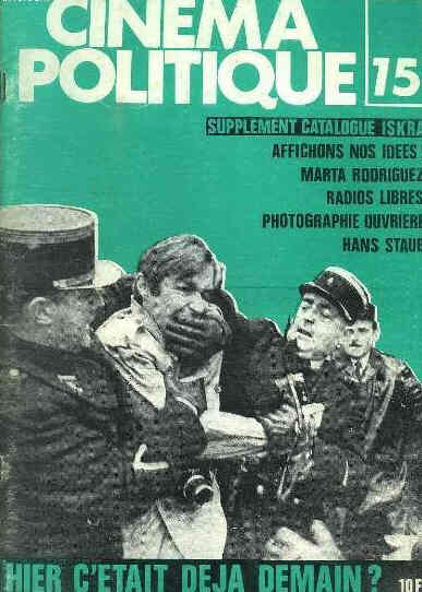 CINEMA POLITIQUE magazine side cover Issue 15 March/April 1980