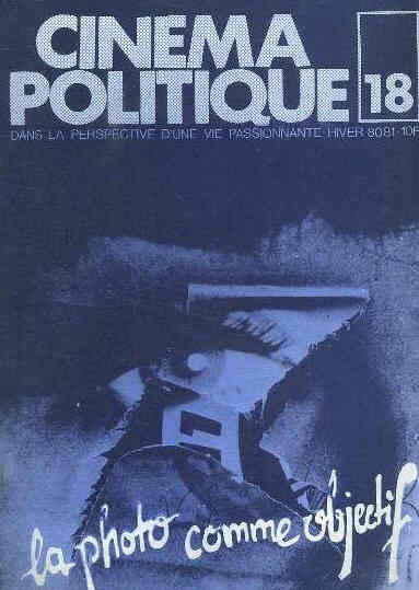 CINEMA POLITIQUE magazine side cover Issue 18 Winter 1980