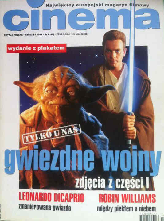 CINEMA (Po) magazine side cover April 1999