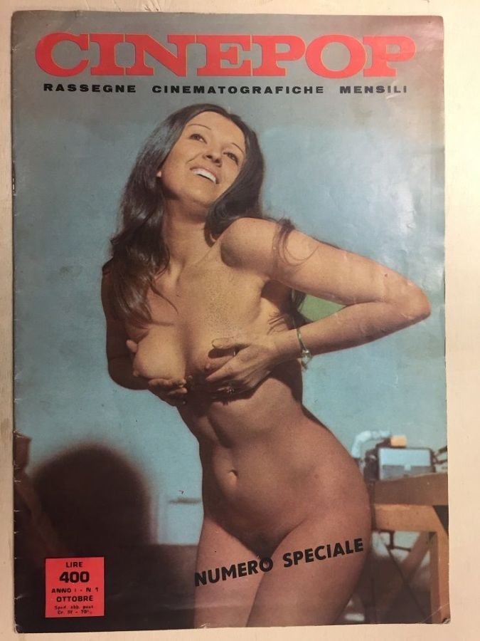 CINEPOP magazine side cover Issue 1  October 1971