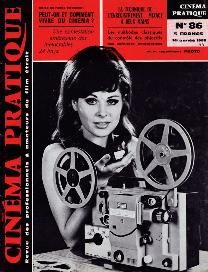 CINEMA PRATIQUE magazine side cover Issue 86 November 1968