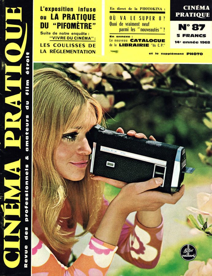 CINEMA PRATIQUE magazine side cover Issue 87 December 1968