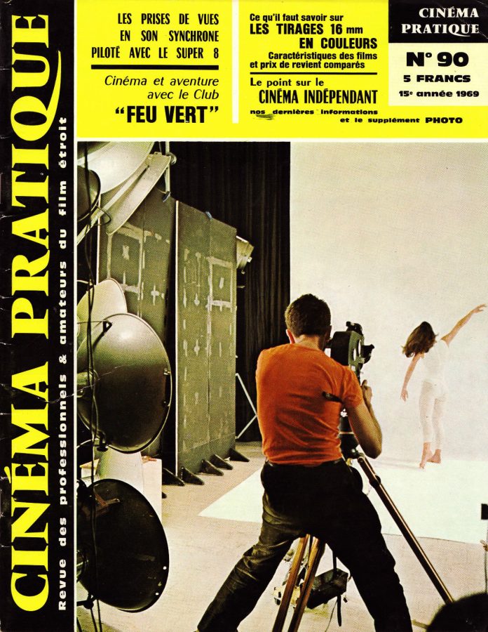 CINEMA PRATIQUE magazine side cover Issue 90 April 1969