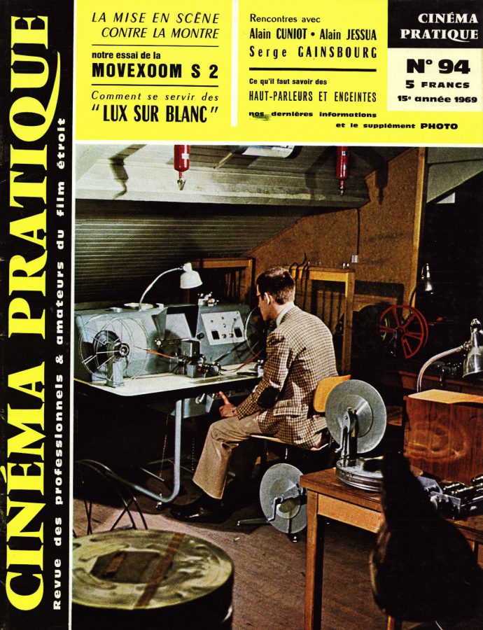 CINEMA PRATIQUE magazine side cover Issue 94  1969