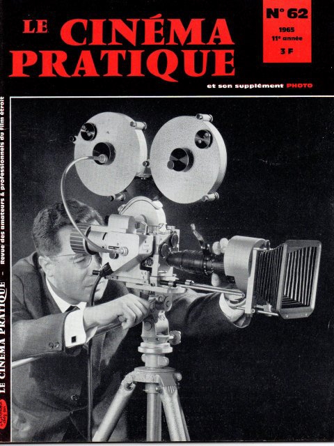 CINEMA PRATIQUE magazine side cover Issue 62   1965