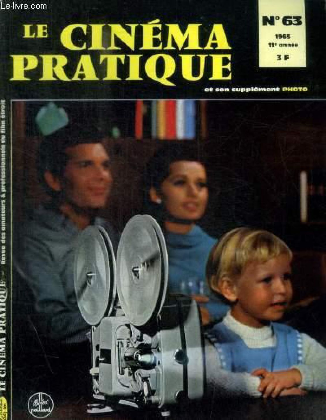 CINEMA PRATIQUE magazine side cover Issue 63   1965