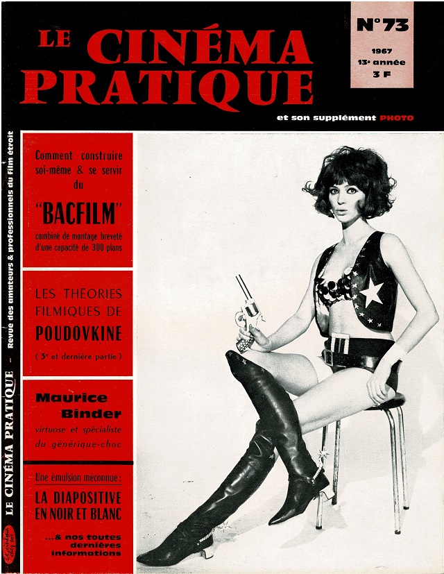 CINEMA PRATIQUE magazine side cover Issue 73   1967