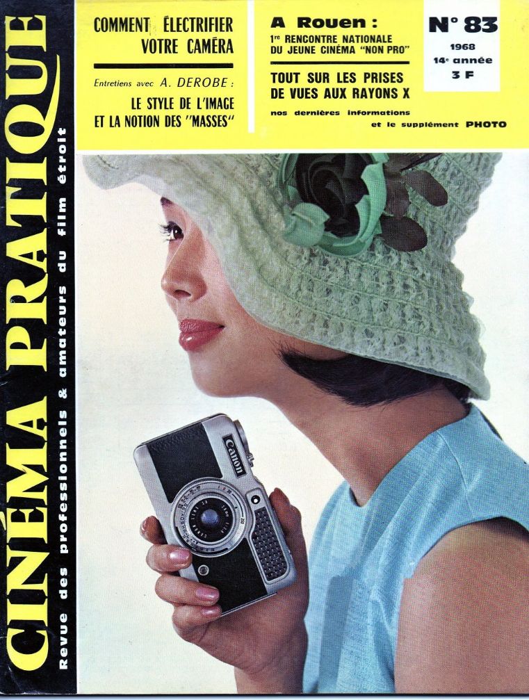 CINEMA PRATIQUE magazine side cover Issue 83   1968