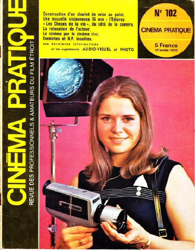 CINEMA PRATIQUE magazine side cover Issue 102   1970