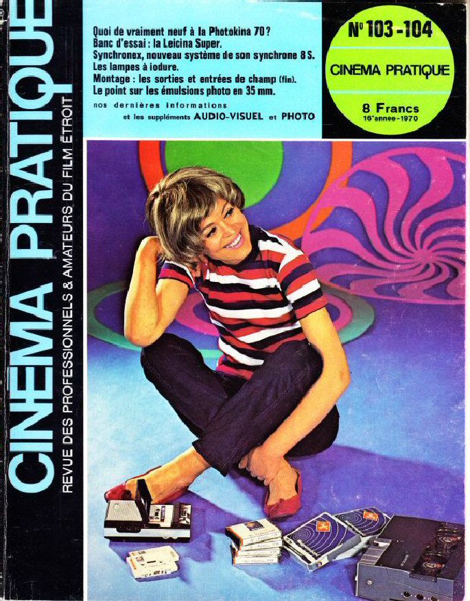 CINEMA PRATIQUE magazine side cover Issue 103-104   1970