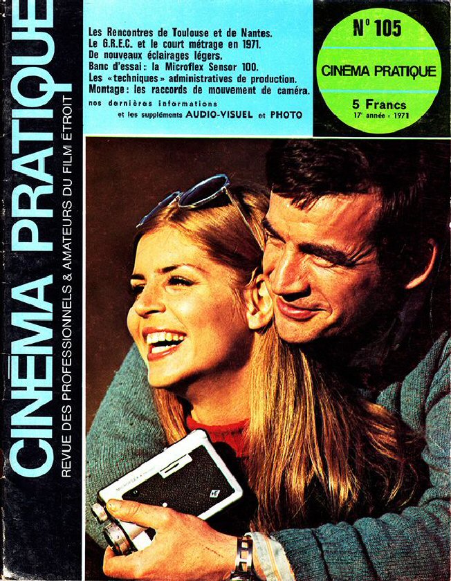 CINEMA PRATIQUE magazine side cover Issue 105   1971