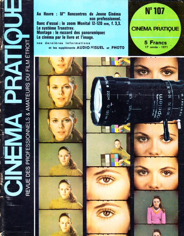 CINEMA PRATIQUE magazine side cover Issue 107   1971