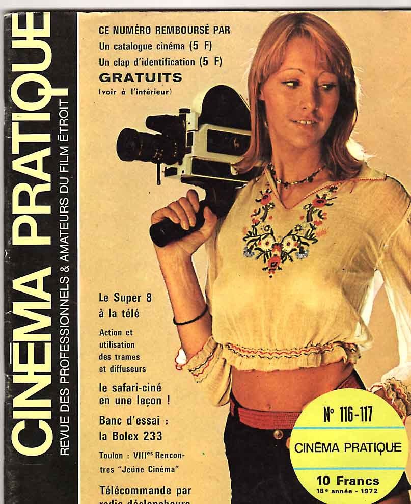 CINEMA PRATIQUE magazine side cover Issue 116/117  1972