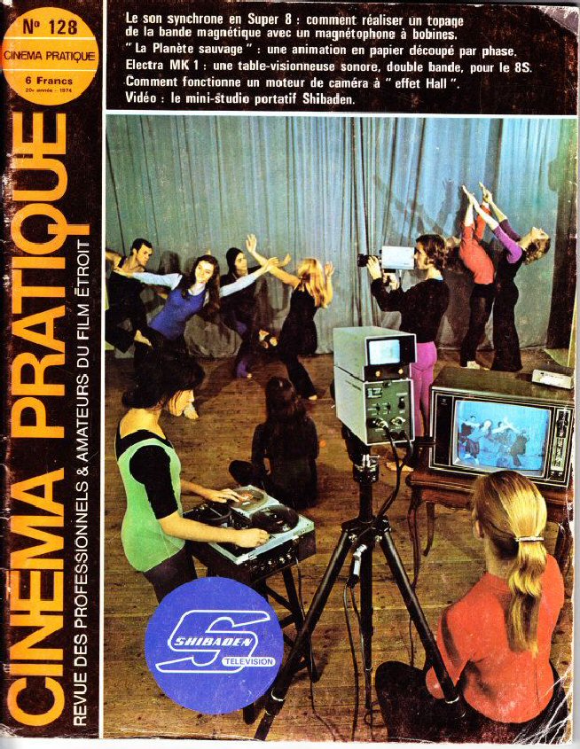 CINEMA PRATIQUE magazine side cover Issue 128   1974