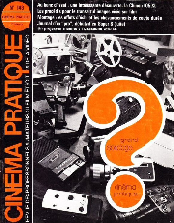 CINEMA PRATIQUE magazine side cover Issue 143   1976