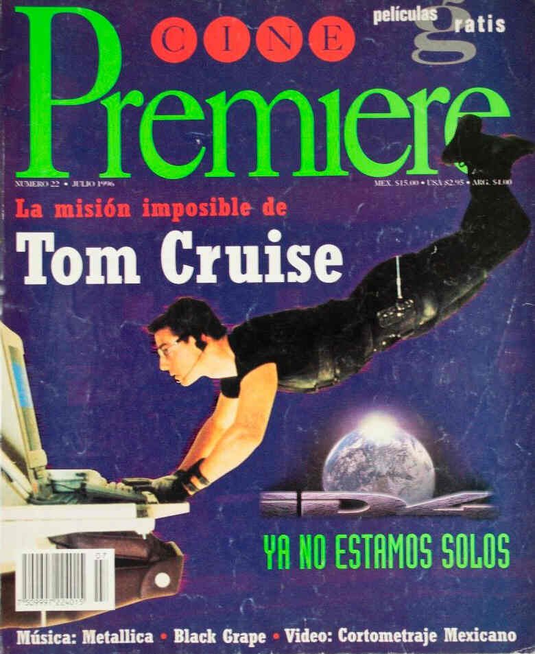 CINE PREMIERE magazine side cover Issue 22 July 1996