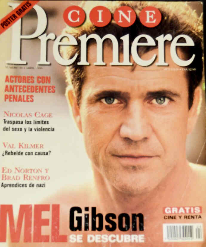 CINE PREMIERE magazine side cover Issue 55 April 1999