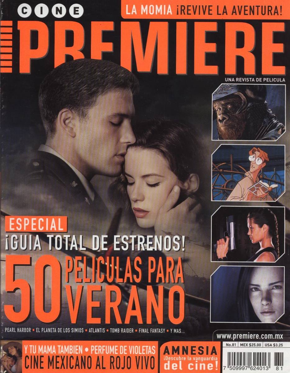 CINE PREMIERE magazine side cover Issue 81 June 2001