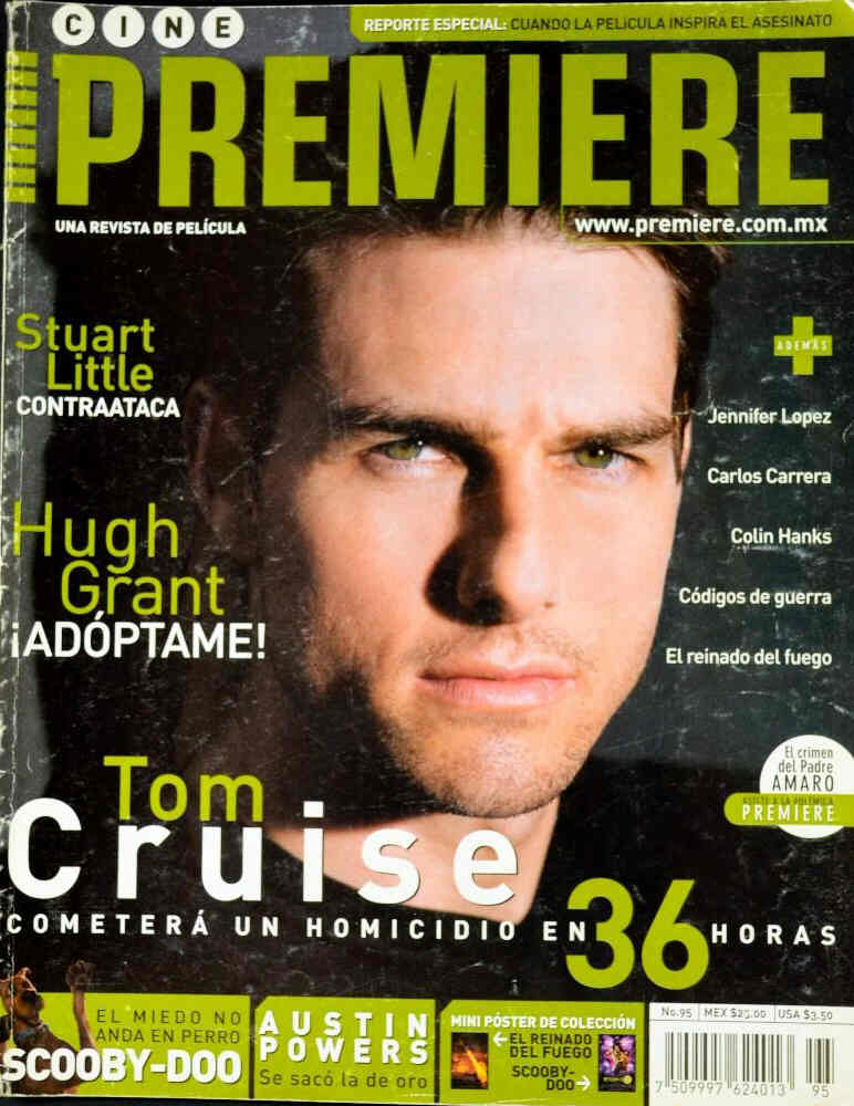 CINE PREMIERE magazine side cover Issue 95 August 2002