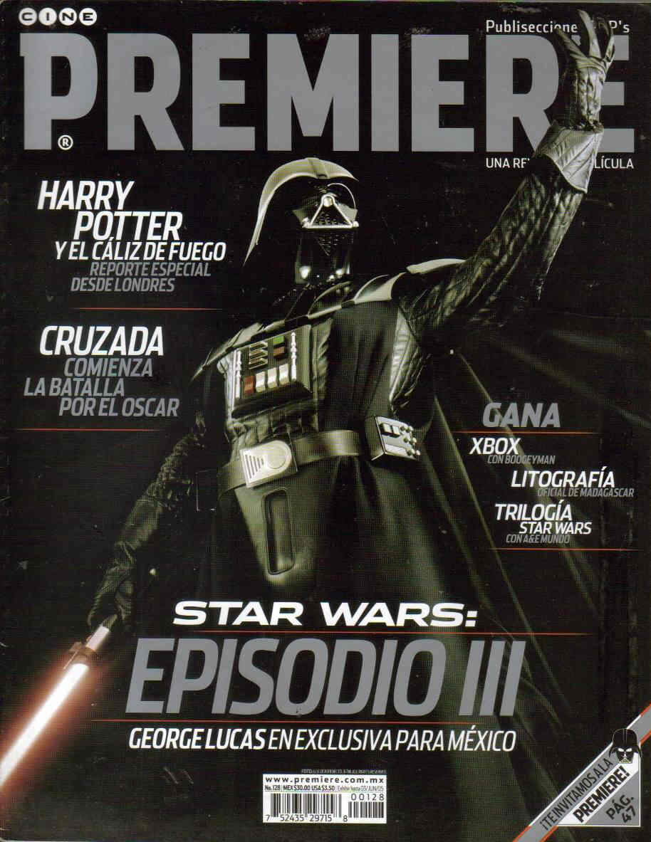 CINE PREMIERE magazine side cover Issue 128 May 2005