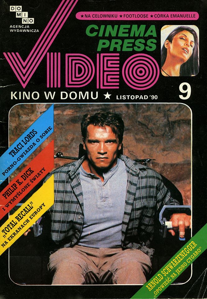 CINEMA PRESS VIDEO magazine side cover Issue 9 November 1990