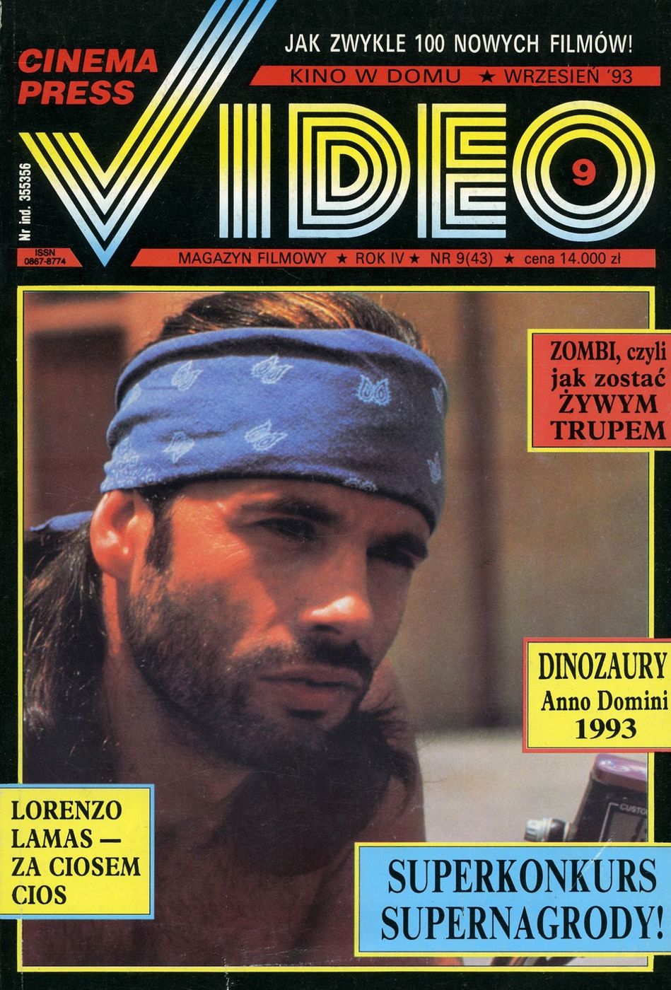 CINEMA PRESS VIDEO magazine side cover Issue 43 September 1993