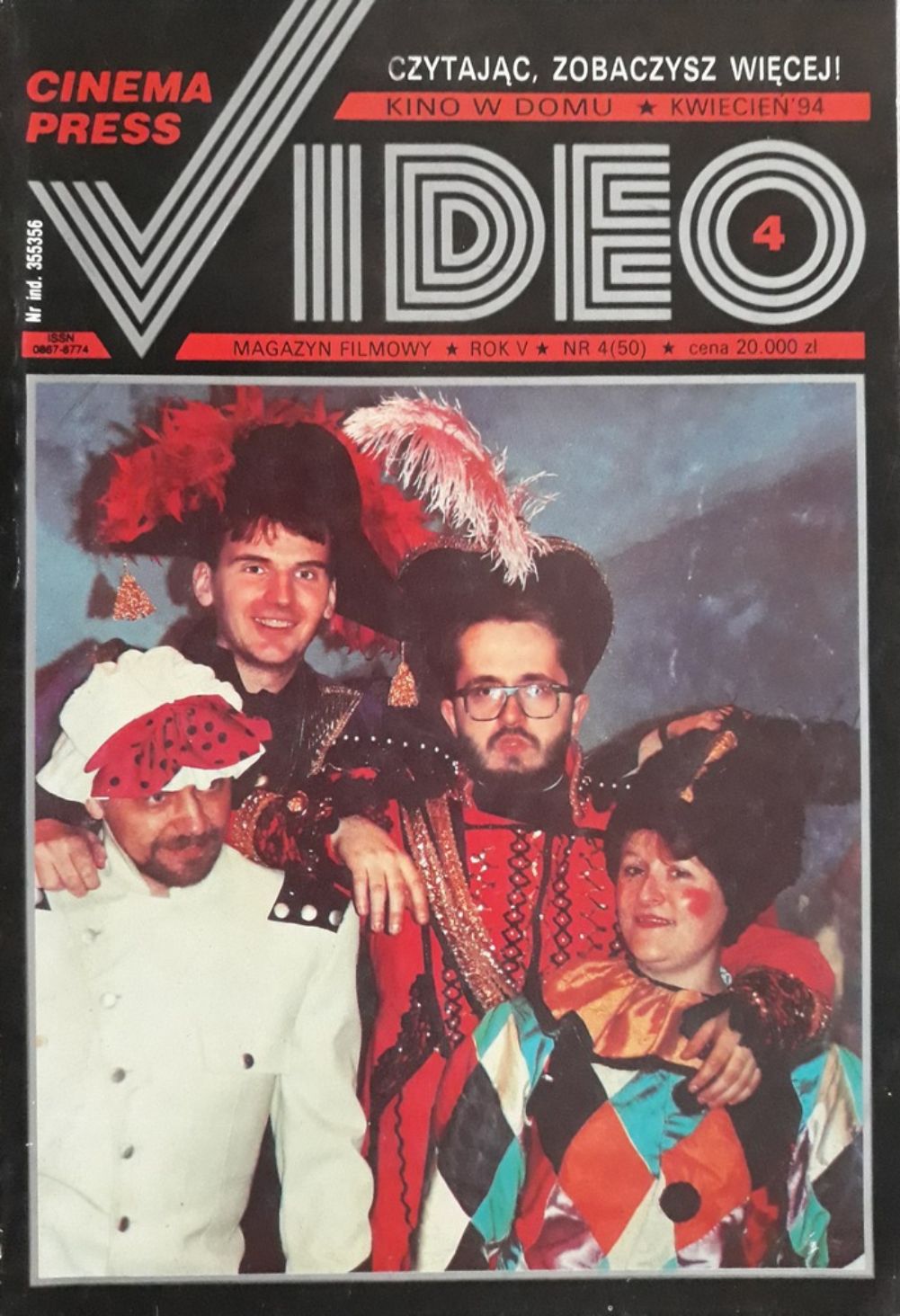 CINEMA PRESS VIDEO magazine side cover Issue 50 April 1994